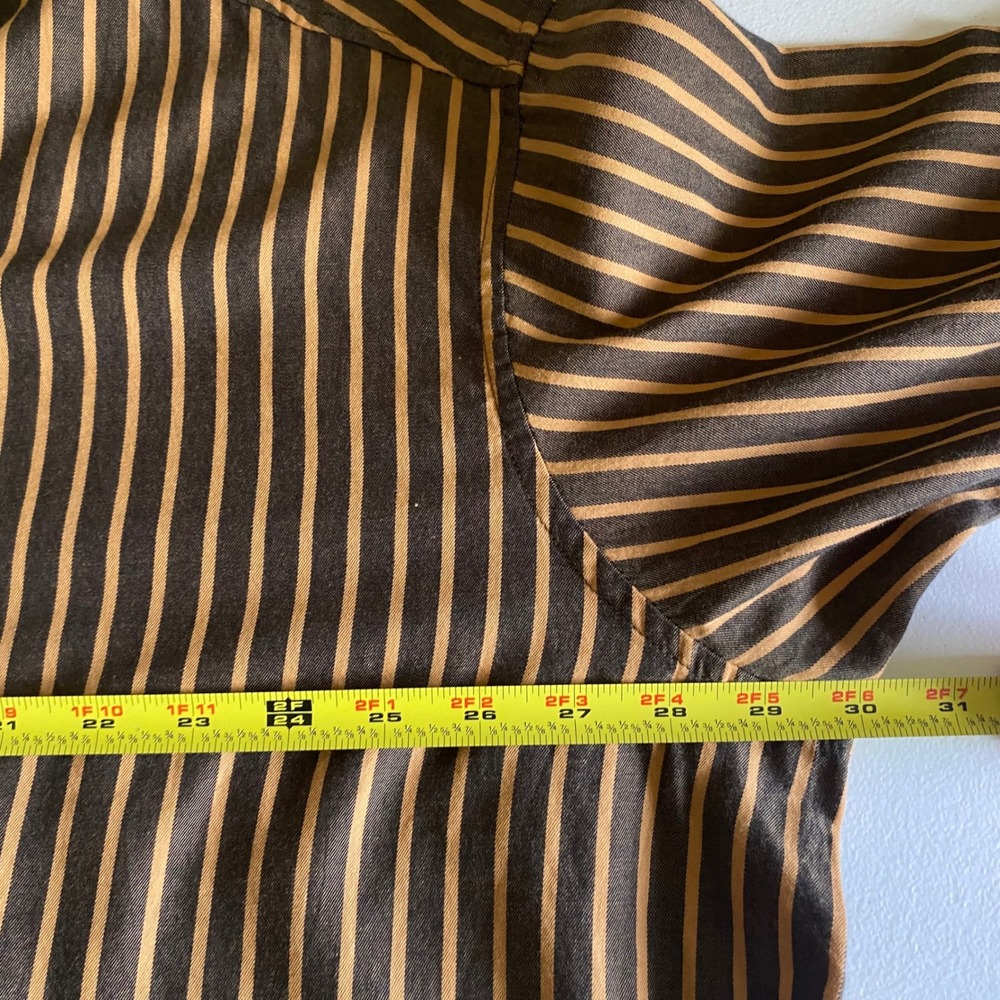 Pact Women's XL XXL Organic Cotton Striped Button Down Shirt Oversized - Picture 7 of 8